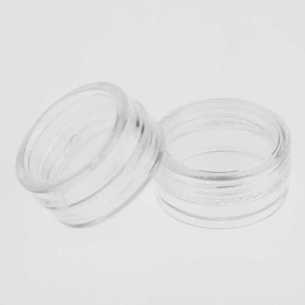 Plastic Pot Jars with Lids Refillable Cosmetic Containers Lotion Cream Empty Sample Storage for Beauty Salon