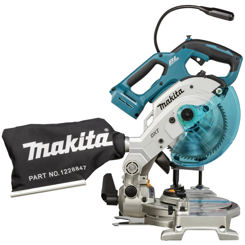 Makita DLS600Z 18V LXT Compact Brushless Cordless 165mm Mitre Saw High Cutting Performance Automatic Torque Drive Power Tool