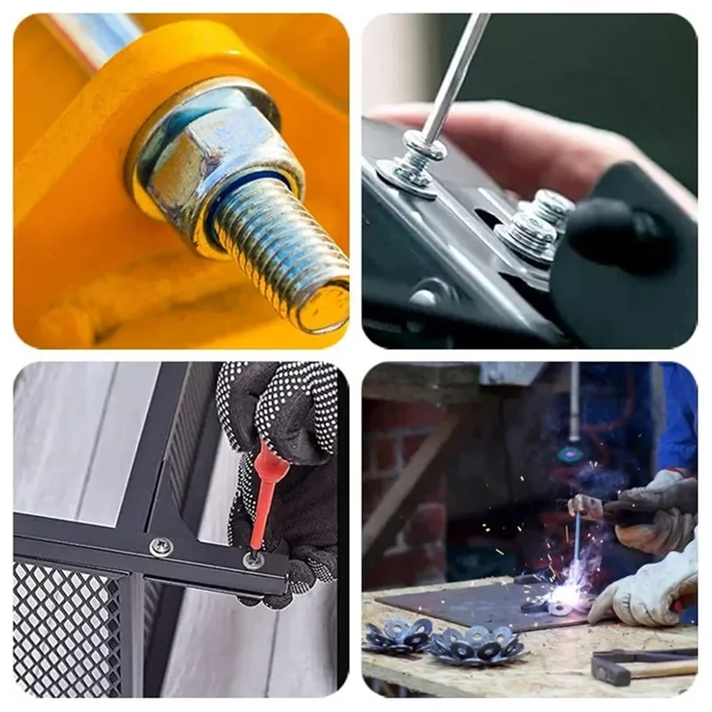 A84E-roestvrijstalen ringsets voor schroeven-M2-M10 dunne gladde metalen pakkingen, platte ringen ringen M2, M5 M8, M10 Plain Snap Desi