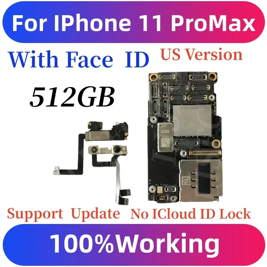 iPhone マザーボード　動作品 100% 動作 IPhone 11/11 Pro/11ProMax マザーボードロック解除メイン
