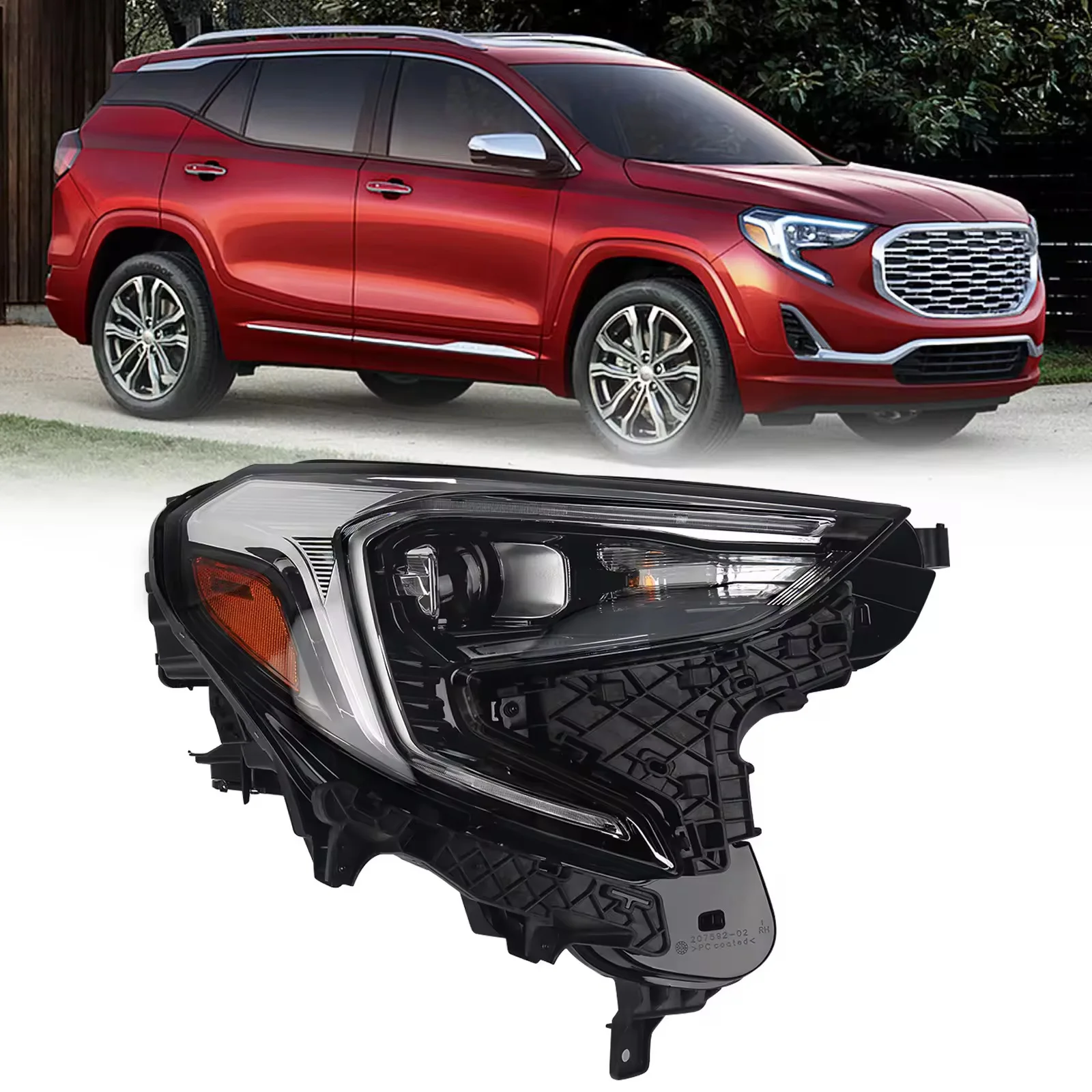 

JINXIN LED Auto Car Lights for 2018-2021 GMC Terrian Headlight Assembly Head Lamp Lights 84610587 84664076