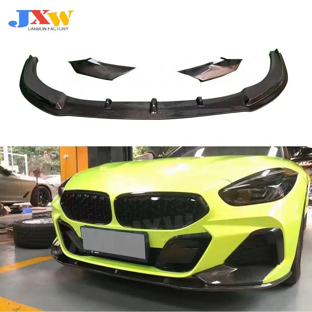 

Carbon Fiber Front Lip Splitters Covers for BMW Z4 G29 M Sport 2019 2020 2021 Head Bumper Lip Chin Splitters Car Styling