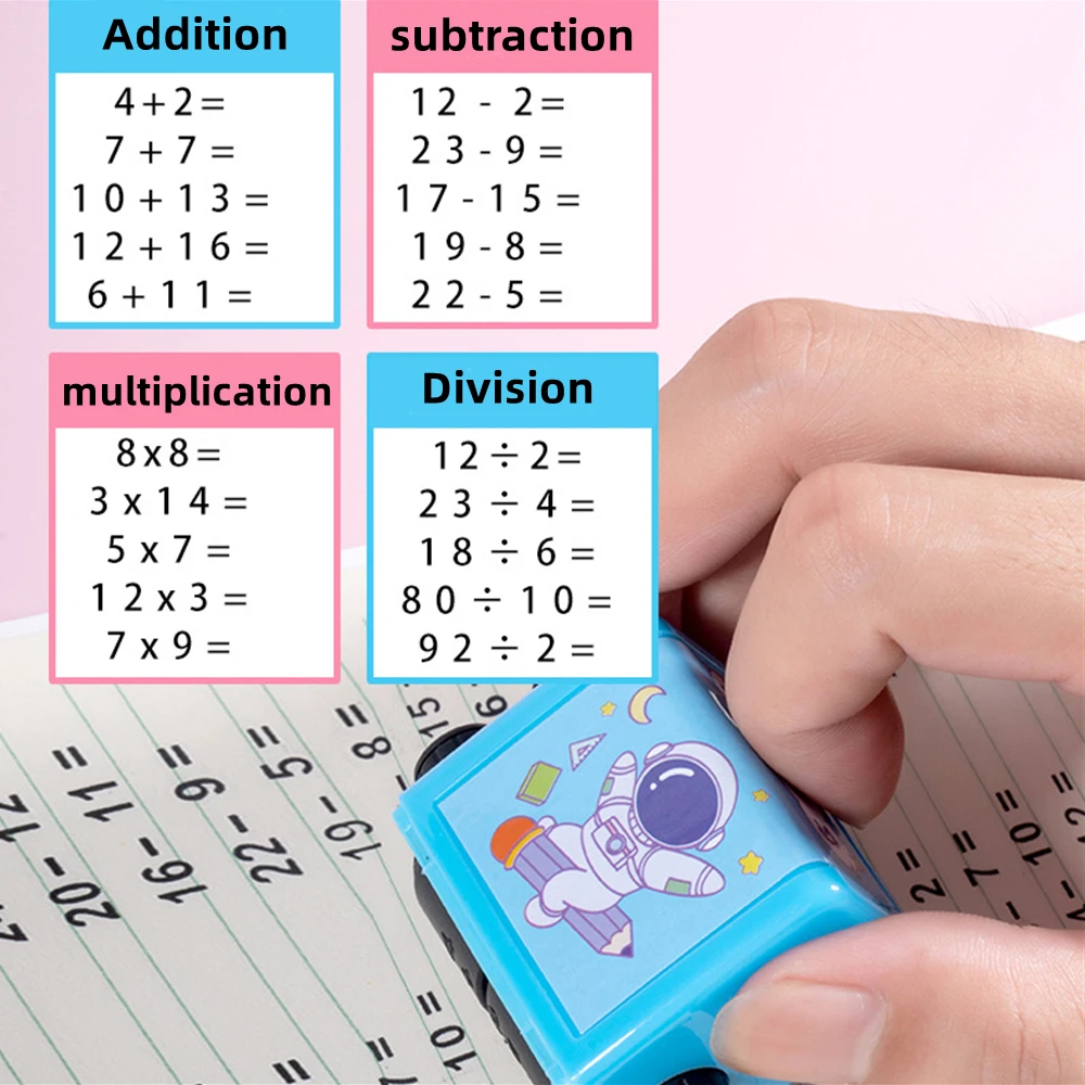 

Addition and Subtraction Multiplication and Division Seal Students Within 100 Teaching Digital Roller Practice Questions Stamp