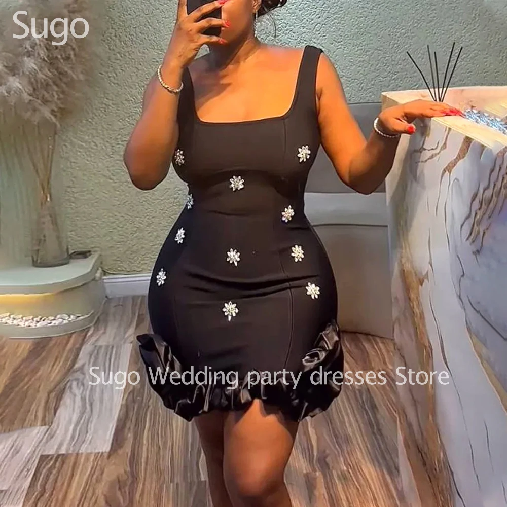 

Customized Black Short Woman Cocktail Dresses for Special Events Sleeveless Above-Knee Prom Party Homecoming Dress Summer 2025