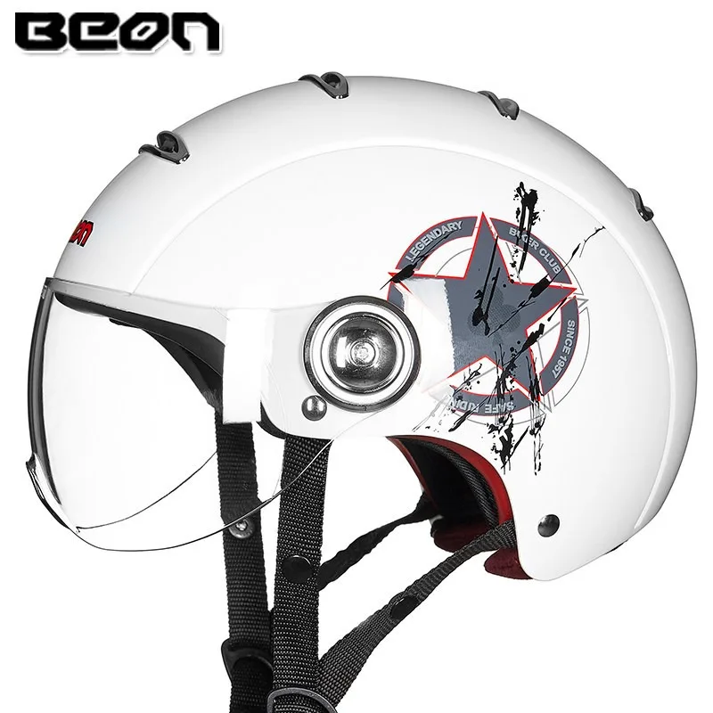 

BEON Electric Bike Helmet Summer Breathable Electric Motorcycle Open Face Helmet Men Women Capacetes De Moto