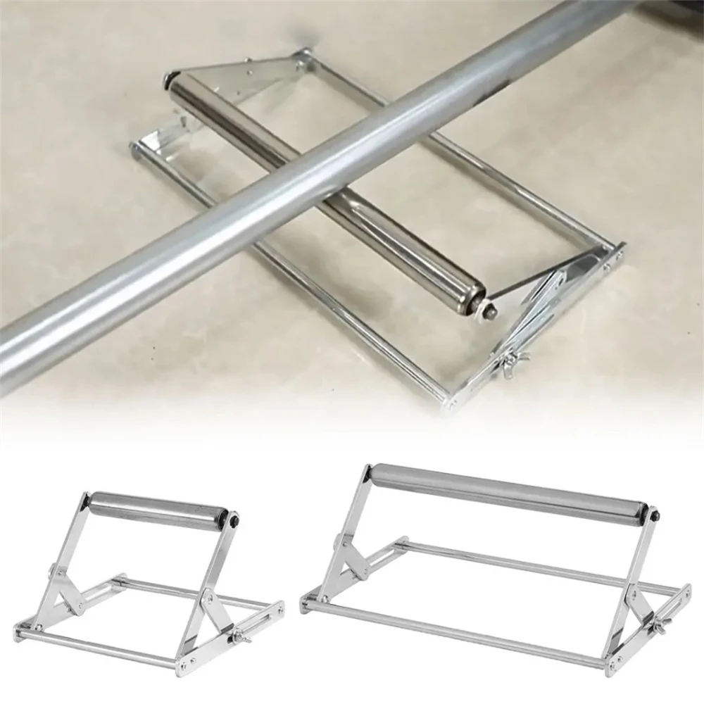 Thickened Cutting Machine Pallet Material Auxiliary Support Frame Balance Bracket Lift Adjustable Roller Foldable Support Tools