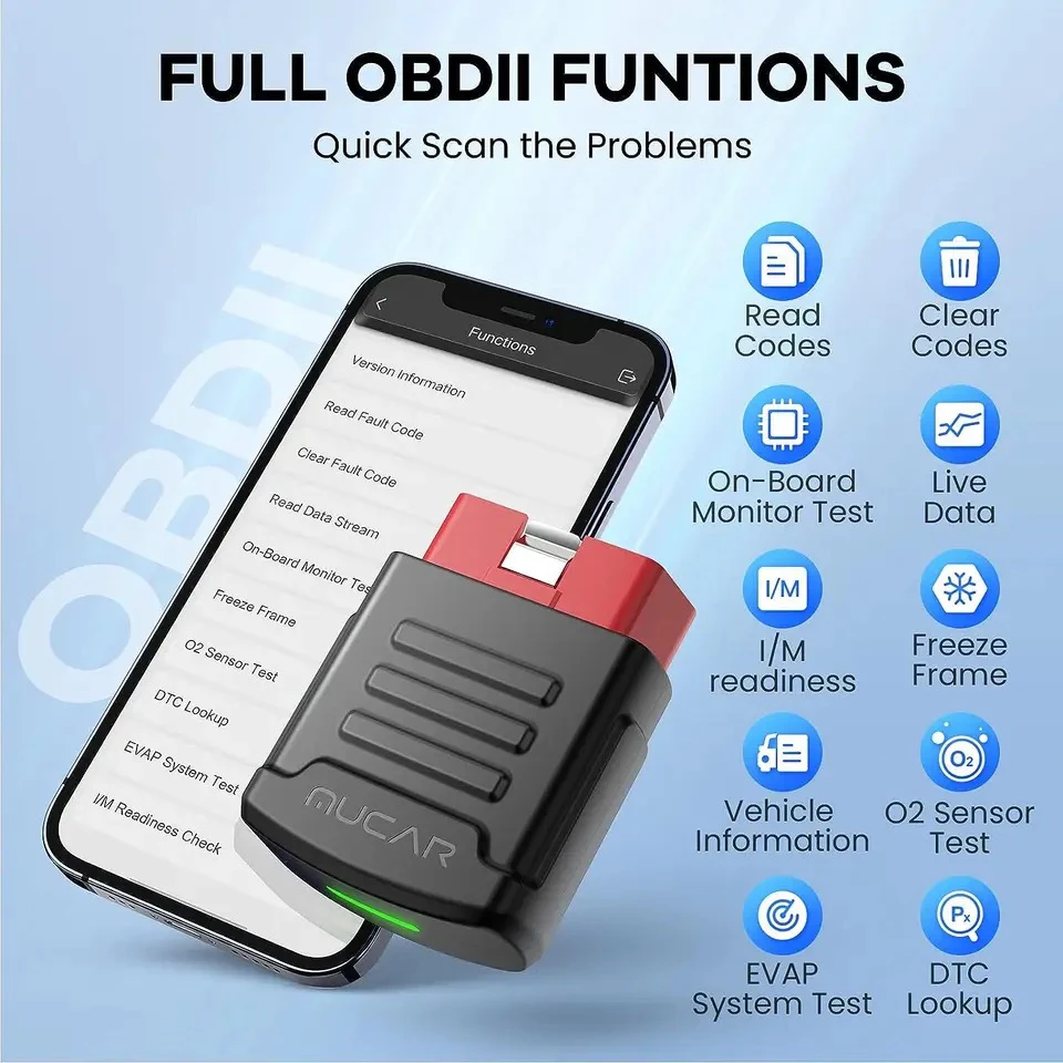 車の診断ツール,車両スキャナー,OBD2,Bluetooth,wifi,すべての車用,obd 2,15