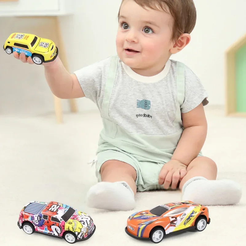 Juego de coches de inercia para niños, juguetes de colección de modelos de vehículos de plástico, regalo de cumpleaños para niños pequeños, 20-50