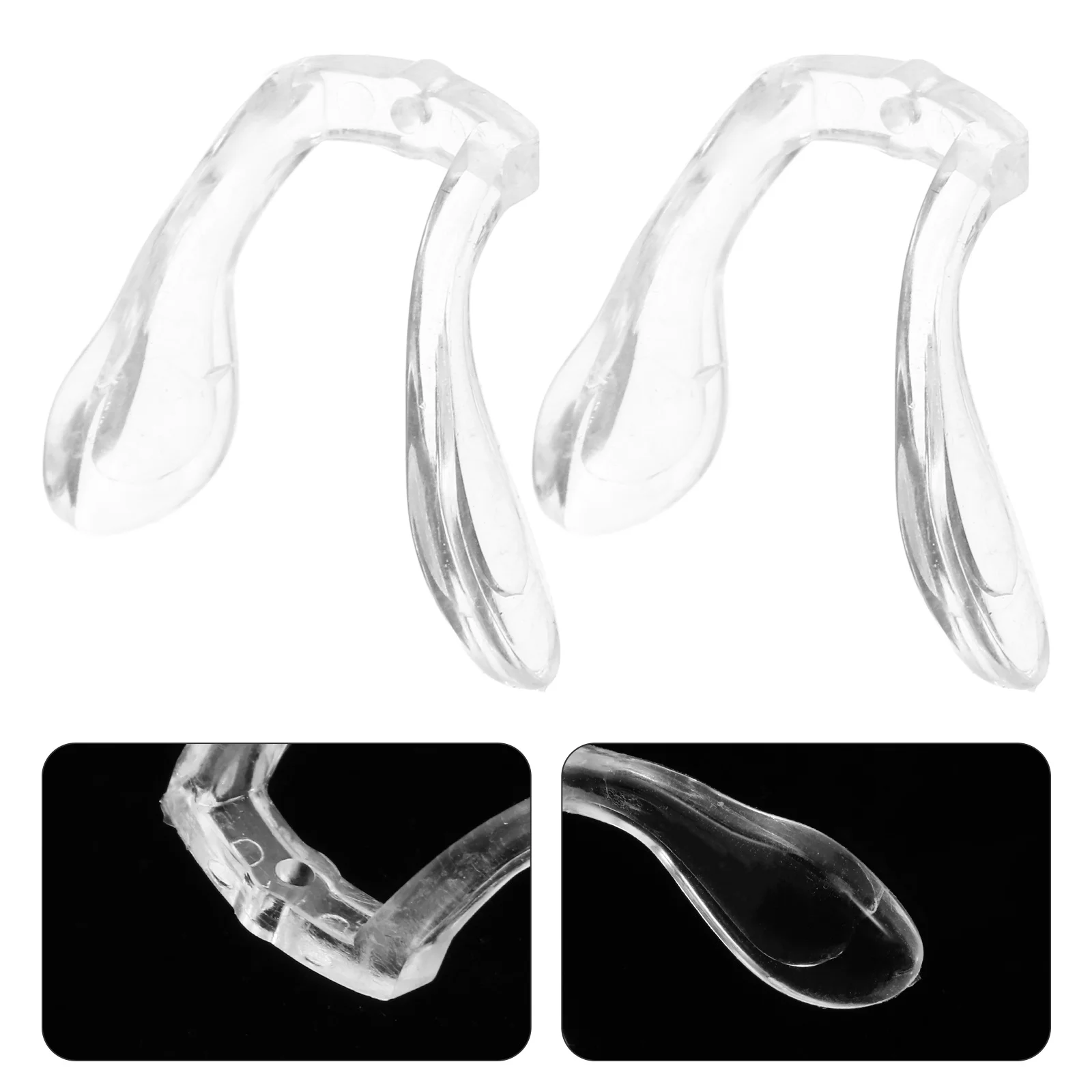 

4Pcs Silicone Glasses Nose Pads Soft for Eyeglasses Frames Anti-Slip Replacement Support Parts Glasses Nose Piece