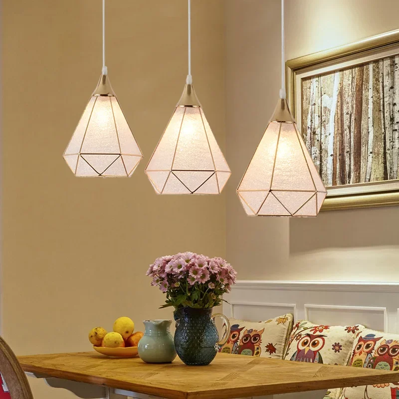 

European dining room three chandelier personality modern chandelier aisle corridor porch LED chandelier