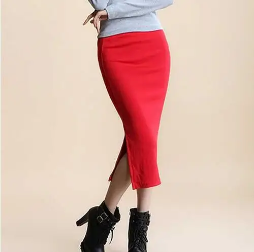 Summer Women Skirts Casual Mid-Calf Sexy Girls Pencil Skirt Slim Fit Short Package Hip Skirts Femme Faldas Mujer Harajuku