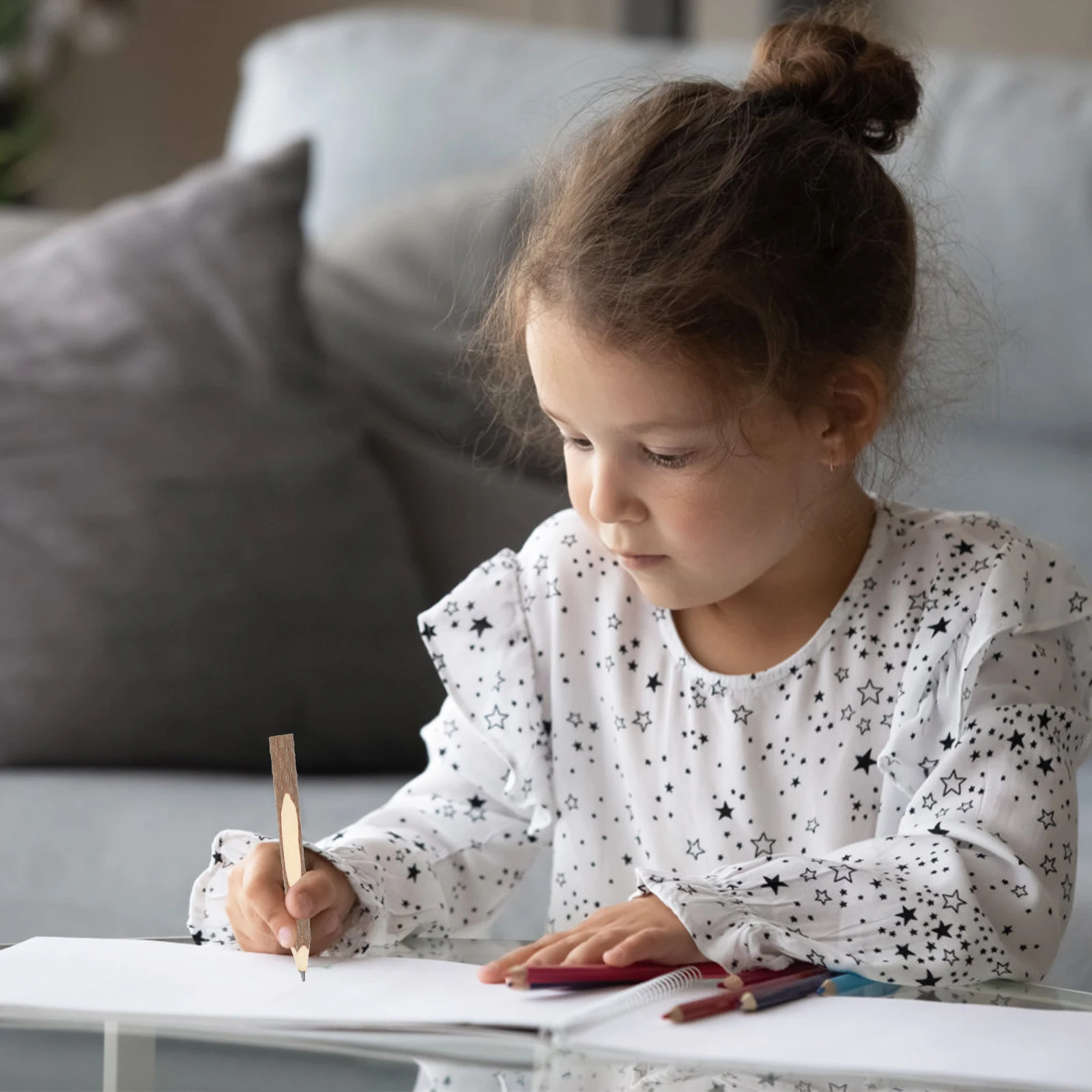 

15PCS Bark Pencils Eco Friendly Wood Branch Children Twig Log Handwriting Sketching Gifts Events Wedding Favors Pencil Writing
