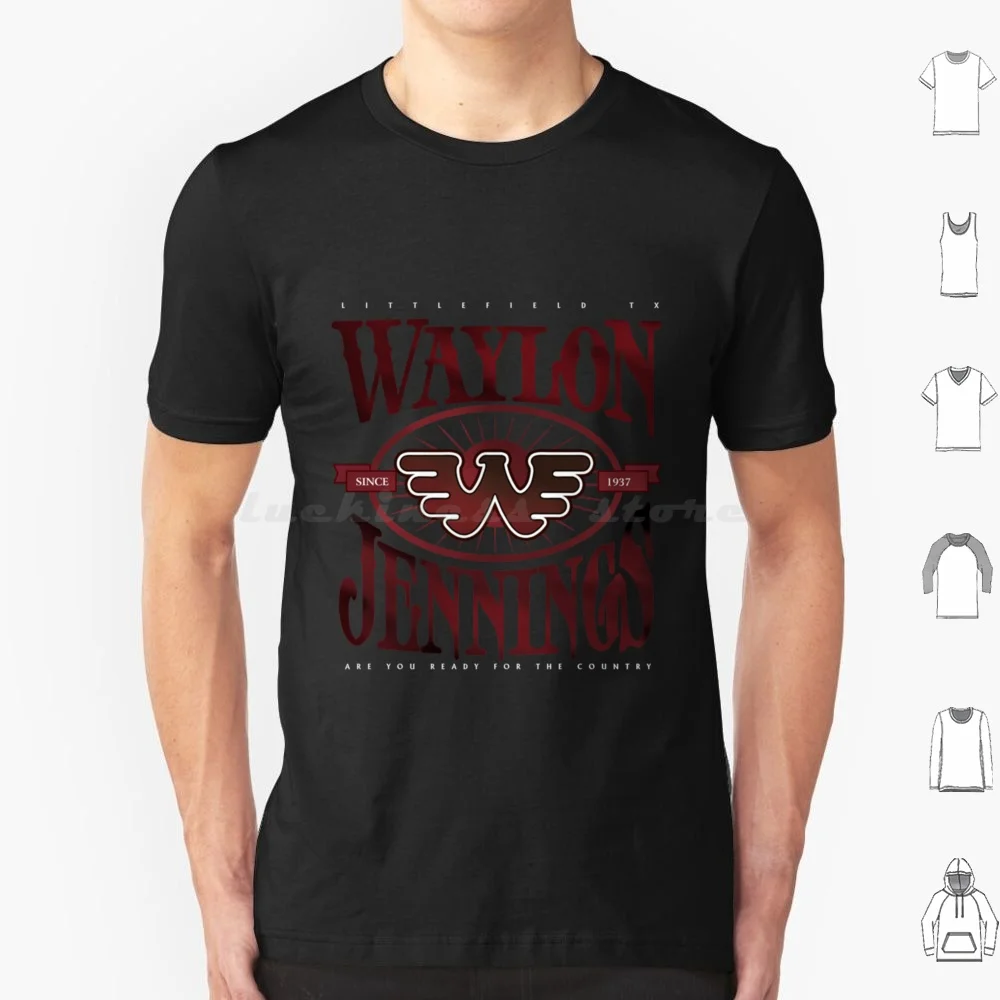 Waylon Jennings Ready For The Country Flying T Shirt 6xl Cotton Cool Tee Waylon Jennings Country Waylon Jennings Classic Cowboy
