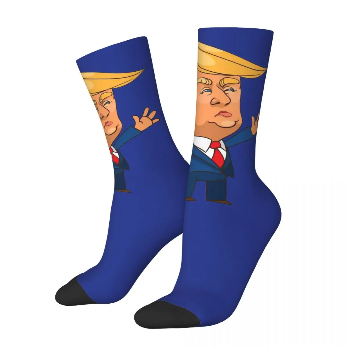 Donald Trump Cartoon Unisex Socks,Warm 3D Print Happy Socks Street Style Crazy Sock