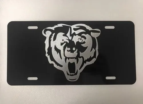 LOGO 2 Car Tag Etched on Aluminum License Plate Aluminum