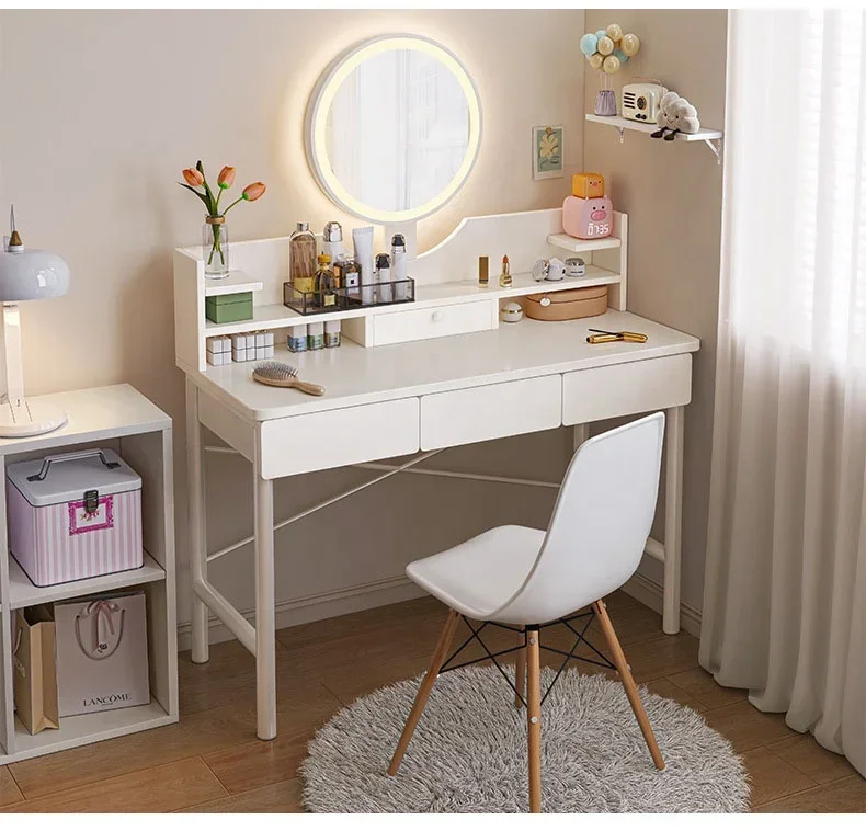 Dressing Table Bedroom Modern Simple Small Makeup Table Small Apartment Girls White Table