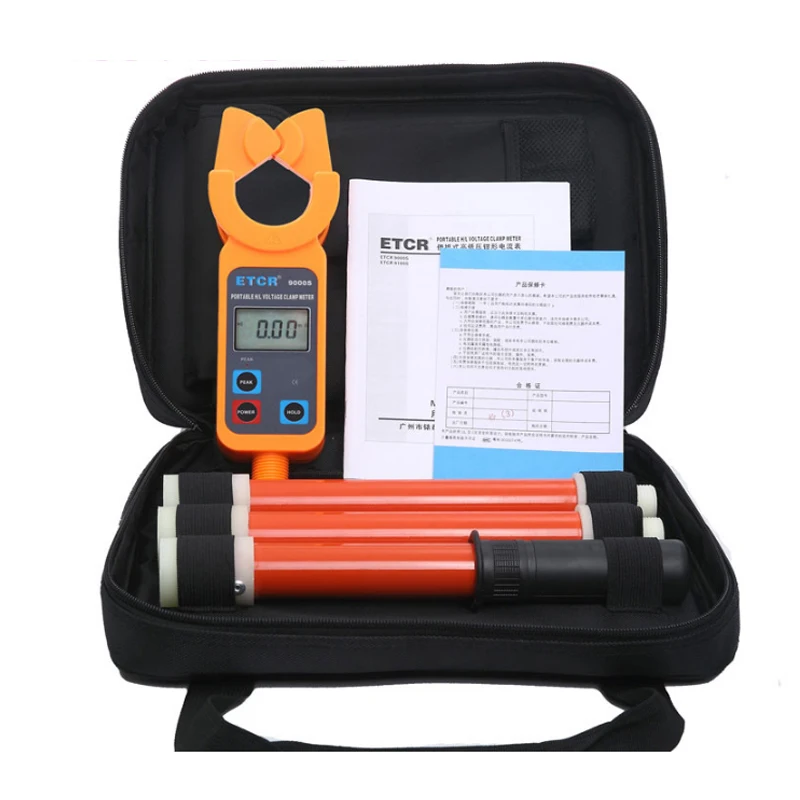 ETCR9000S Load High-Voltage Clamp Type Leakage Ammeter 1KV Bare Line Current Tester