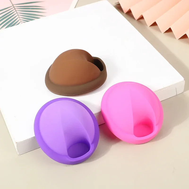 1pc Reusable Menstrual Disc For Women Feminine Lady Menstrual Disc With Tail Flat-fit Design Extra-Thin Sterilizing Silicone Cup