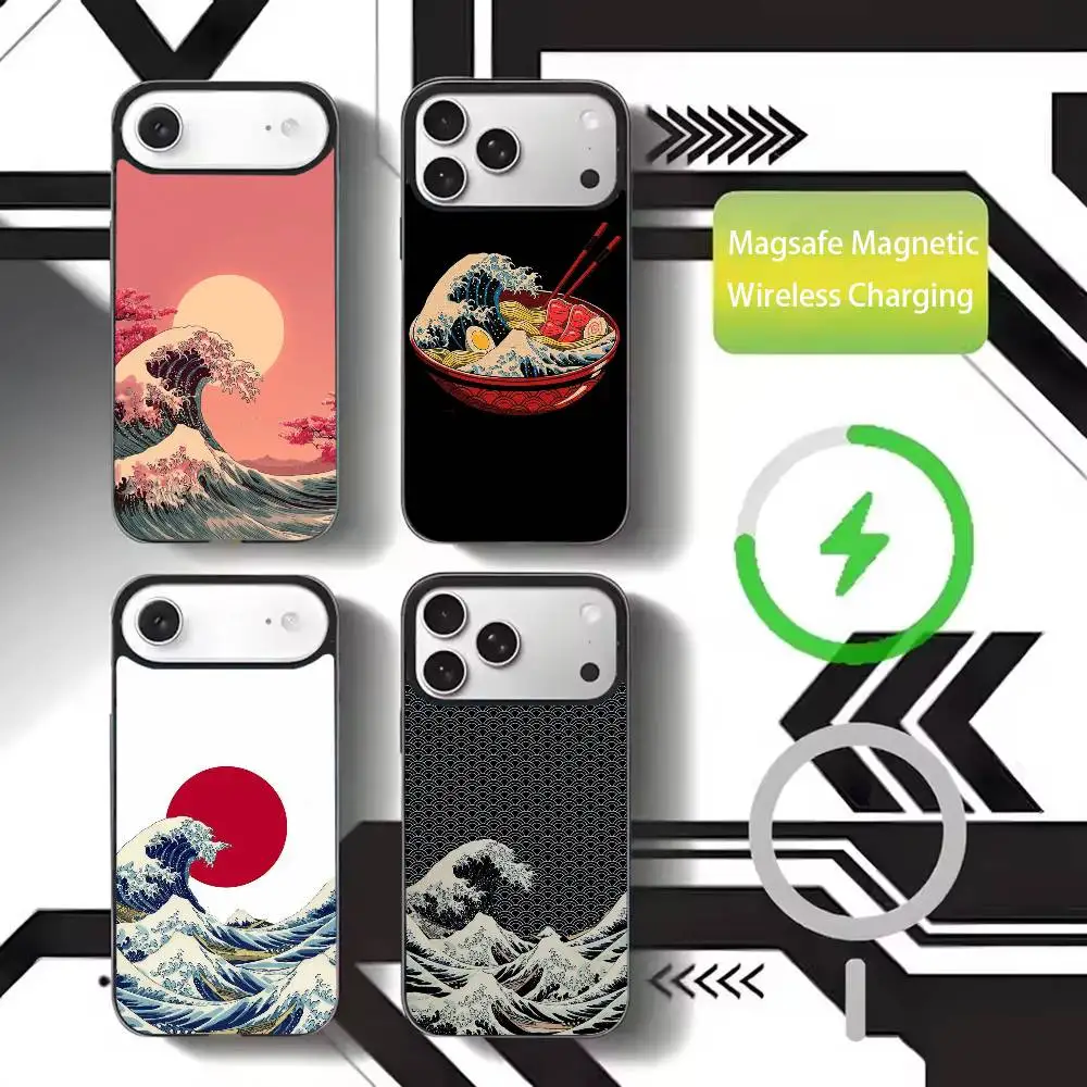 

Great Wave Off K-Kanagawa Phone Case For iPhone17,16,15,14,13,12,11 Plus,Pro Max Magnetic For Magsafe Wireless Charging