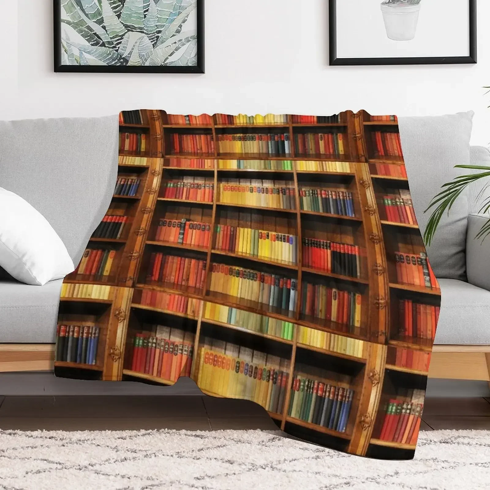 

Bookshelf 1 Throw Blanket Stuffeds Warm Luxury Brand Blankets