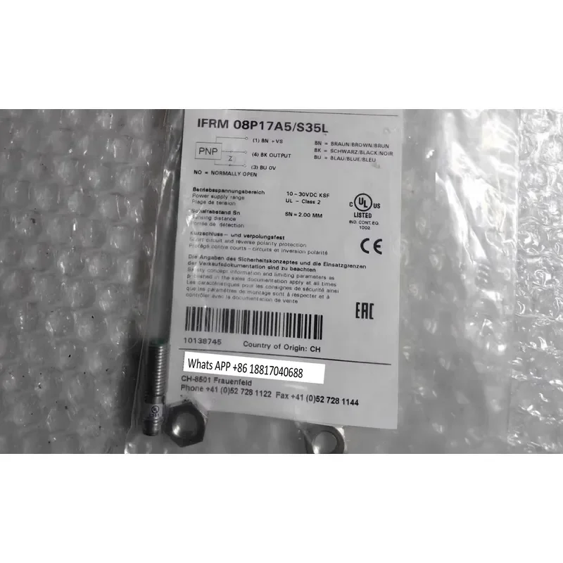 1PC 1PC Original IFRM 08P17A5/S35L Sensor Brand New for Baumer