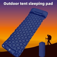 Camping Sleeping Pad Inflatable Mattress Ultralight Built-in Pump Portable Compact Pillow Included for Trekking Travel Outdoor