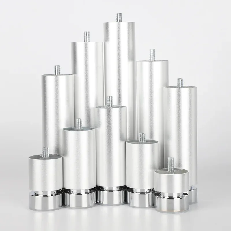 ขาเฟอร์นิเจอร์แบบปรับได้ 4 ชิ้น รุ่น M10 ผลิตจากอะลูมิเนียมอัลลอยด์ สำหรับโซฟาและโต๊ะ อะไหล่ทดแทนสำหรับเฟอร์นิเจอร์