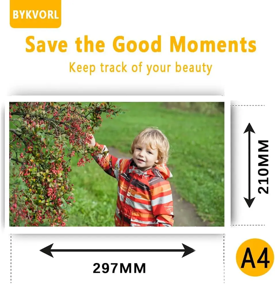 A4(8.27"×11.7") Photo Paper , Waterproof Glossy for Photo Paper，A4 Size 230gsm Waterproof Embossed Card Paper Inkjet Photo Paper