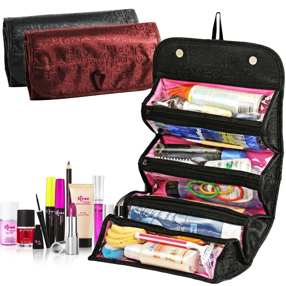 Women Makeup Bags Travel Cosmetic Bag Toiletries Organizer Waterproof Storage Neceser Hanging Bathroom Wash Bag Storage Bag