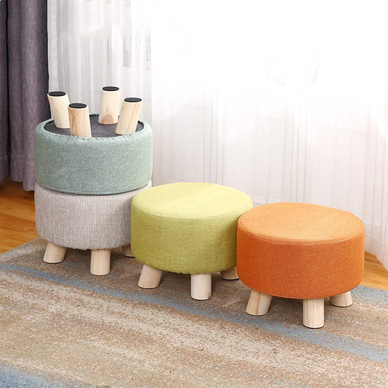 Small Wooden Stool For Kid Adult Multi-Functional Wooden Stool Seat Foot Rest Ideal For Entryway Foyer Hallway Garden