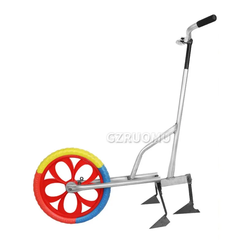 Arado de tracción manual Micro cultivador Arado Abertura y rallado Máquina integrada Arado y aflojamiento del suelo para uso agrícola