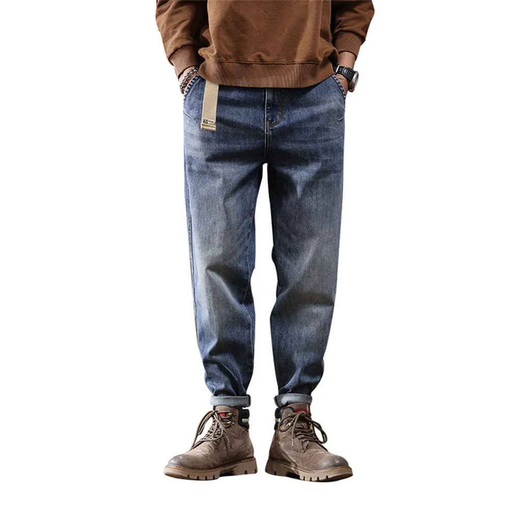 Jeans For Men Baggy Pants Loose Fit Harem Pants Vintage Clothes Men Fashion Pockets Patchwork Large Trousers pants men