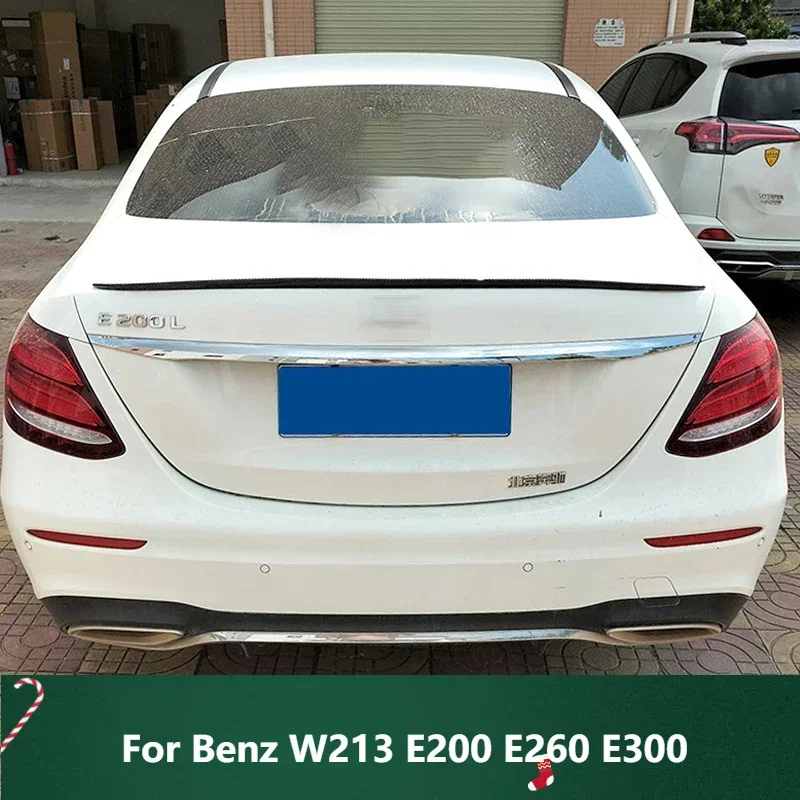 

New! Spoiler Universal Carbon Surface Soft PU Material Ducktail Spoiler For Benz W213 E200 E260 E300
