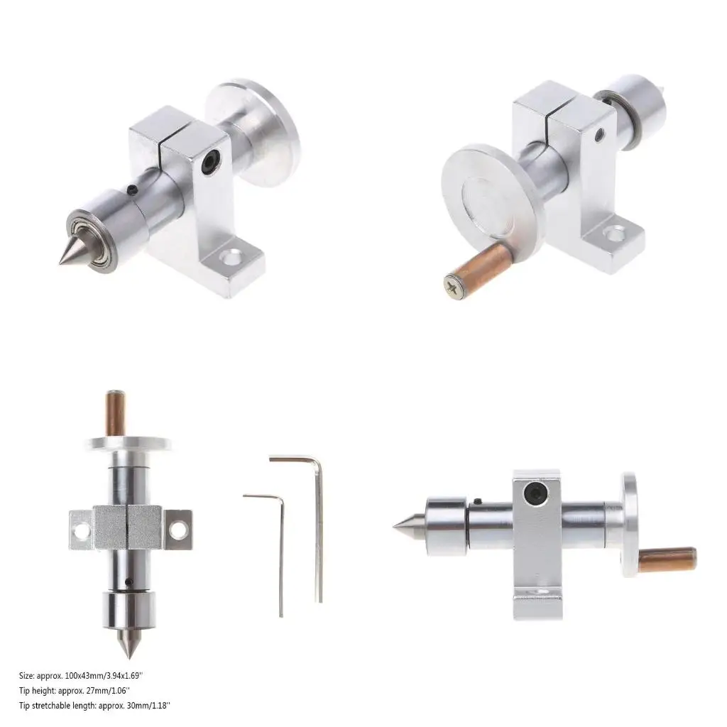 Adjustable Double Bearing Live Center Revolving DIY Accessory Wrench Mini Lathe high quality