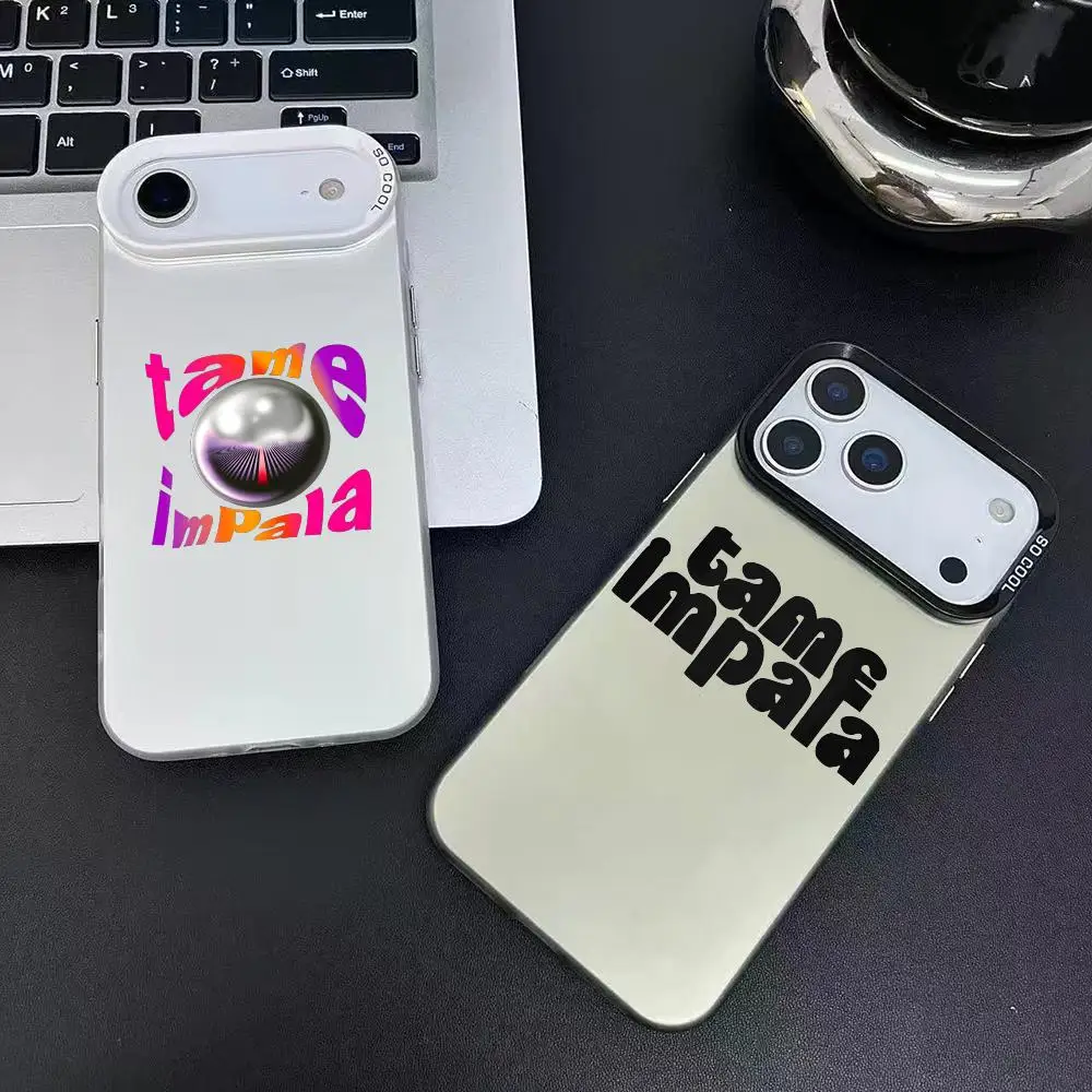 Funda de teléfono Rock Band t-tamanho Impala para IPhone 17 16 15 14 13 12 11 Pro Max Air colorida mate láser Aurora a prueba de golpes