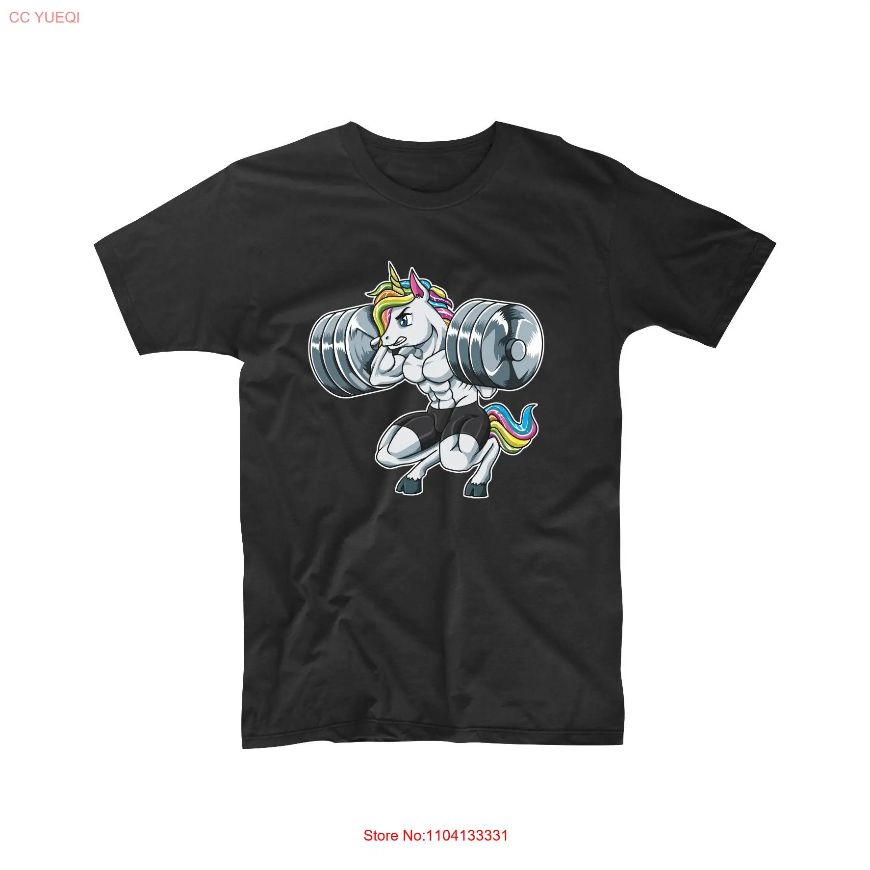 

Unicorn Fitness T Shirt Funny Gym Workout Boys Womens Exercise Clothes Mens Clothing Apparel long or short sleeves