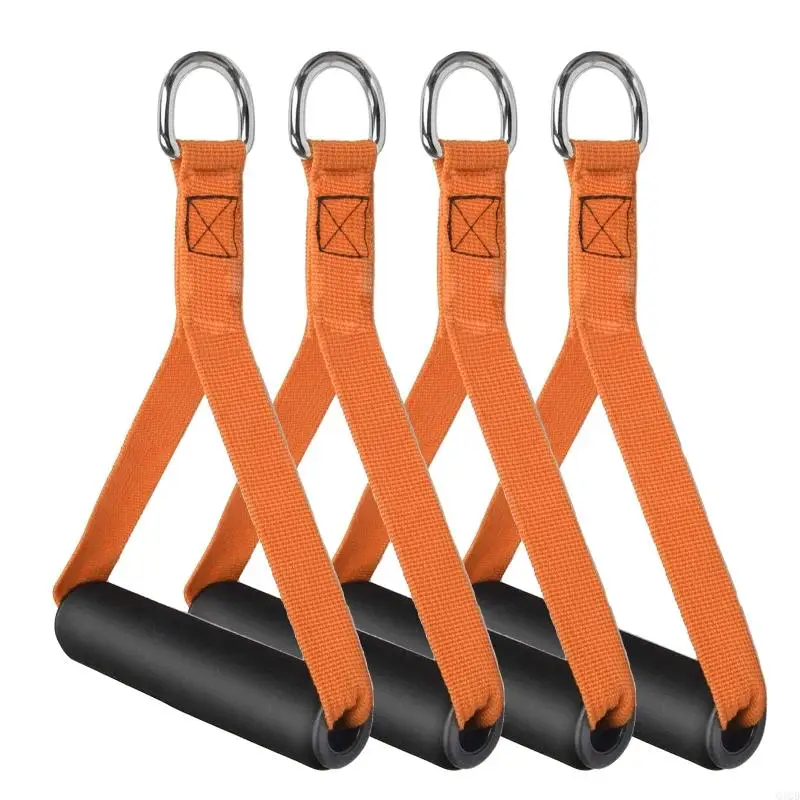 Q1QD Fitness Strap Grips for Pulley LAT Pulldown System Wider Heavy Duty Cable Handle