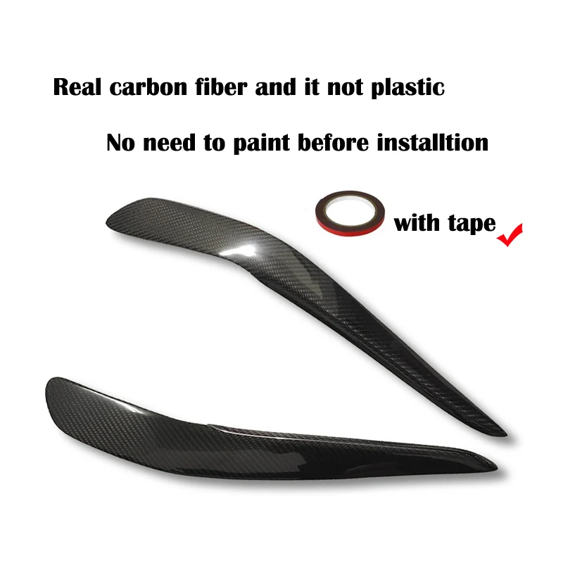 Carbon Fiber Headlight Covers Eyelid For Lexus IS200 1999- 2004 Fiber Glass Primer Front Lamp Eyebrow Sticker For Toyota Altezza