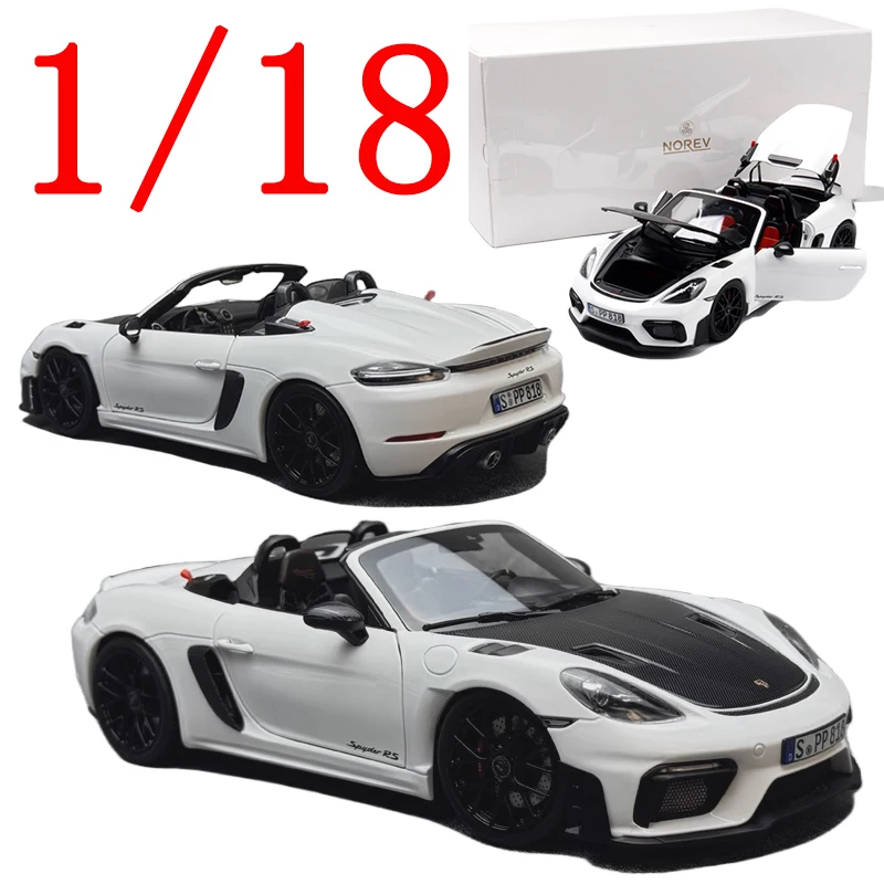 

NOREV Литая под давлением модель автомобиля Porsche из сплава в масштабе 1/18, Porsche 911 GT4 Spyder RS Play, игрушки для мальчиков, подарок, оригинальная коробка