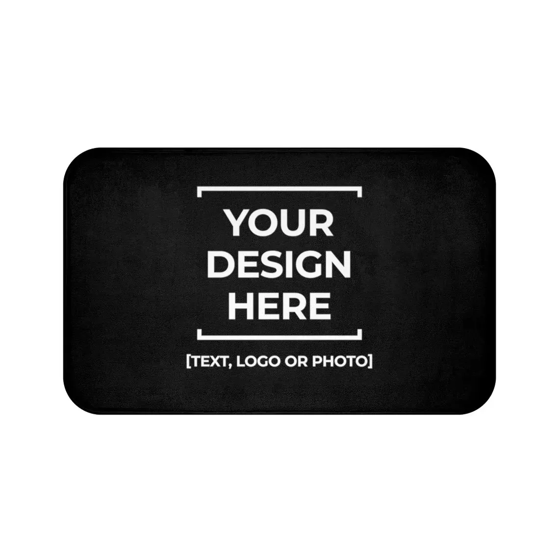 VIKAMA DIY Custom Design Doormat, Custom Image Text Logo Non Slip Absorbent Floor Mat for Home Bathroom Entry Decor