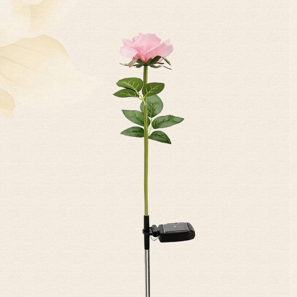 

LED Solar Garden Lights Rose Sea Lawn Garden Lights for Lawn Pathway Yard Driveway Patio Walkway Pool Area-White Light (Pink)