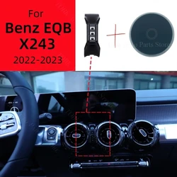 Magnetic Car Phone Holder For Mercedes Benz EQB 250 300 2022-2023 Wireless Charging Special Fixed Bracket Base MagSafe Mount