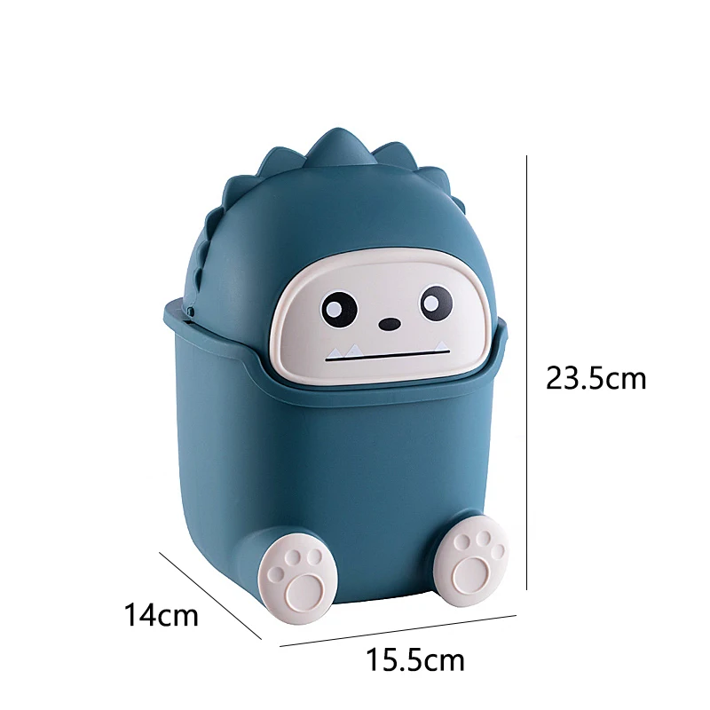 Desktop Trash Can Small Household Table Mini Cartoon Trash Can