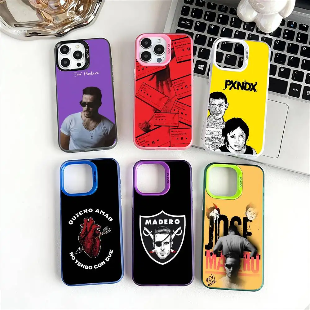 J-Jose Madero Singer funda de teléfono para Apple 11 12 13 14 15 16Pro Max Plus protege la cubierta del teléfono chapado