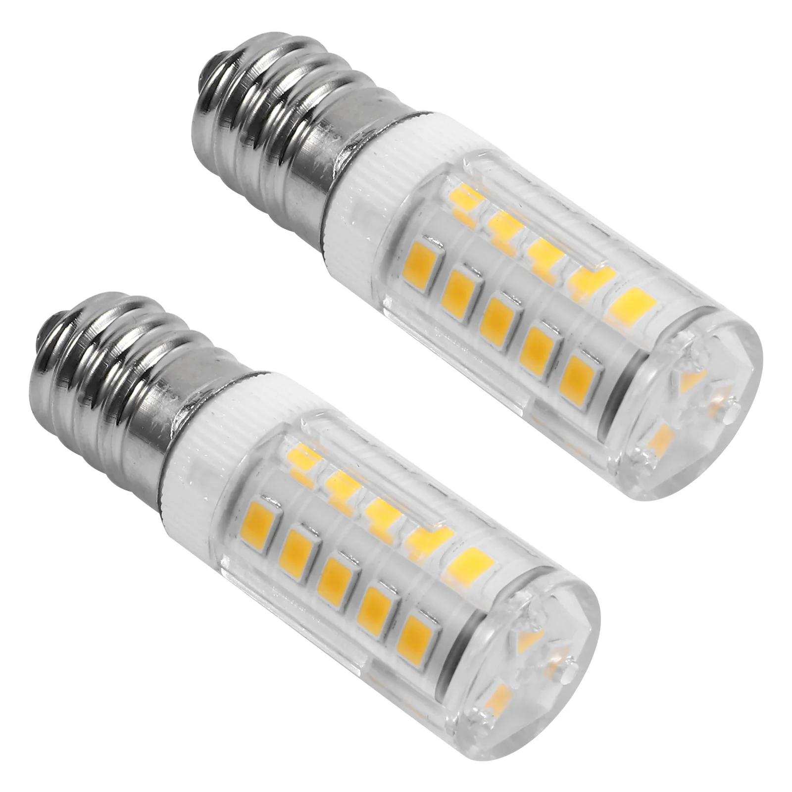 2Pcs LED Energy Saving Replacement Light Bulb E14 Base for Kitchen Appliances Sewing Machine Ventilator Light Bulb