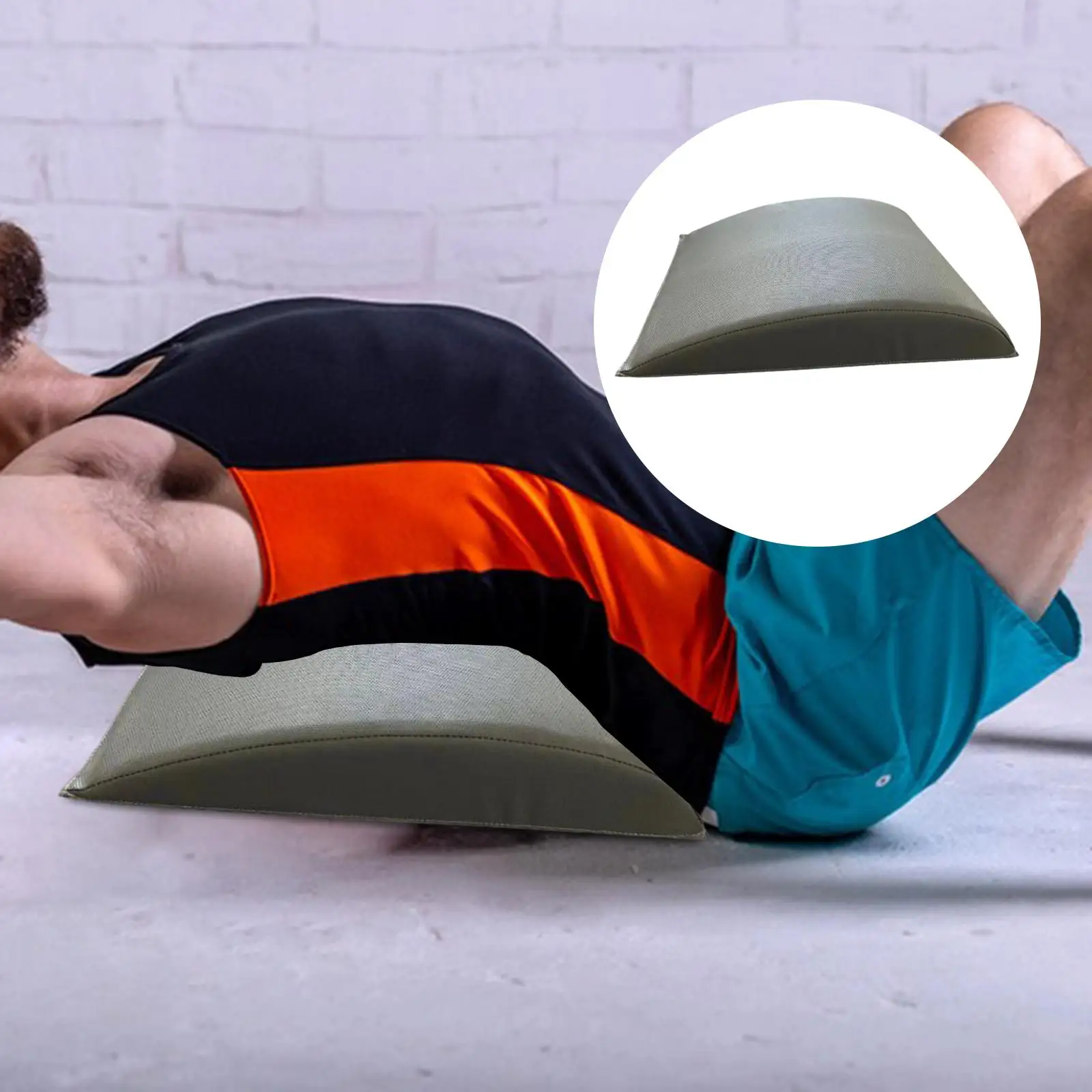 Estera de ejercicio Abdominal, entrenador de vientre Abdominal portátil, soporte antideslizante para la parte inferior de la espalda, Protector de entrenamiento para cruces en casa