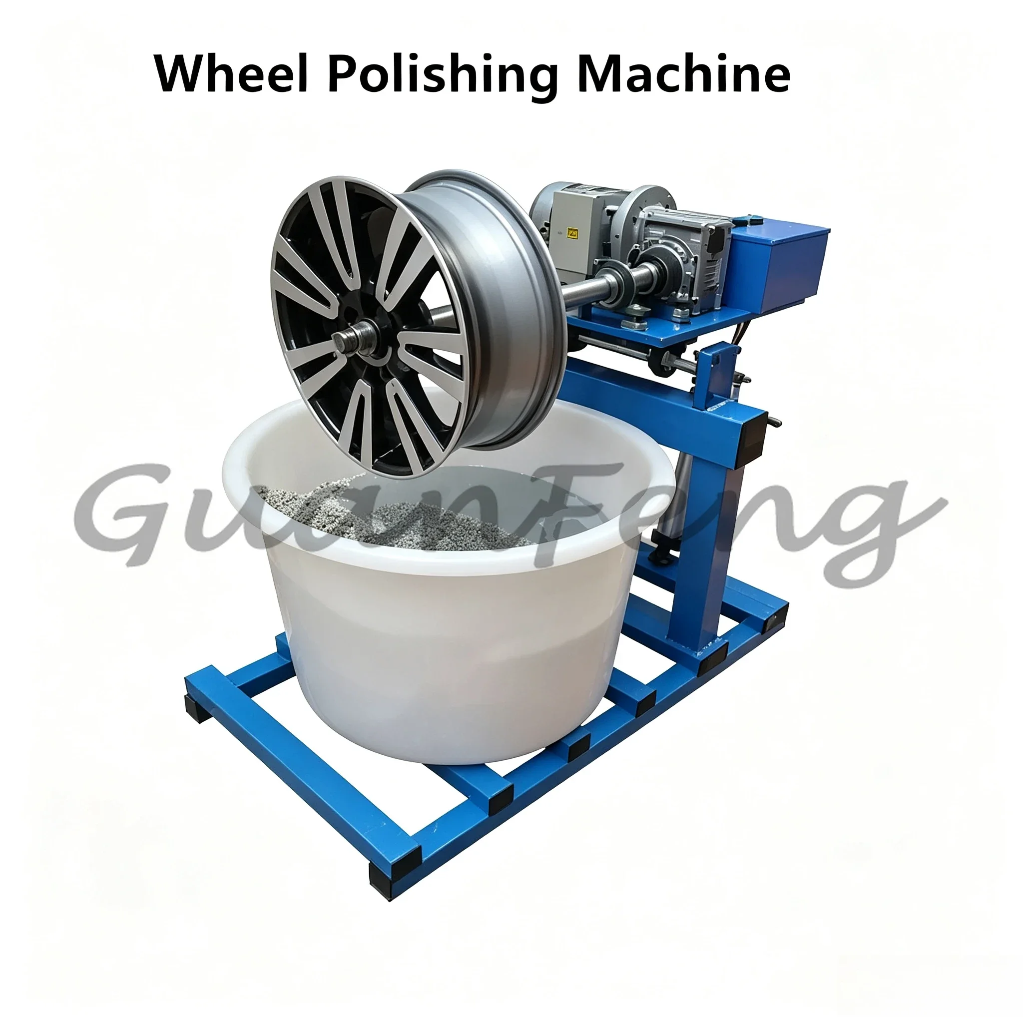 Automatic Aluminum Alloy Wheel Polishing Machine, Car Rim Grinding Refurbishment Equipment for Auto Hub Rust Removal Maintenance