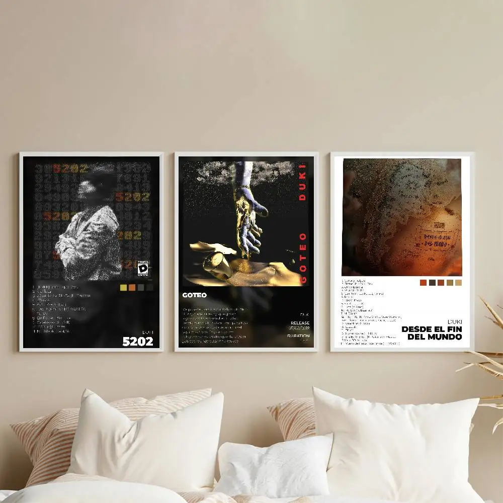 Rapper D-Duki 5202 Poster HD Sticky Wall Art Printing Waterproof Home Living Bed Room Bar Aesthetic Decor