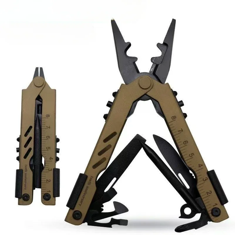 EDC Multi Tools Multifunctional Plier Camping Gear Blade Multitools Pliers Clip Army Swiss Pocket Folding Multi Knife Pliers