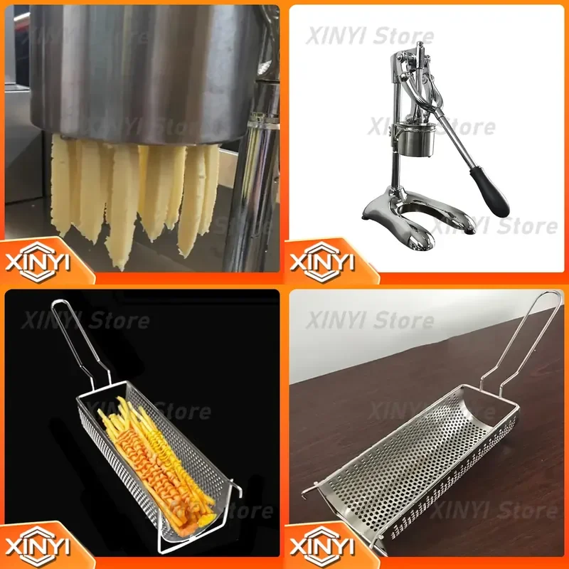 for Super Long French Fries Maker Machine Stainless Steel Longest Footlong Mashed Potatoes Fried Chips Extruder Ricer Device